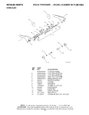 Craftsman 917.881064 Craftsman 1450 Series 30-Inch Power-Propelled Snow Thrower Owners Manual page 47