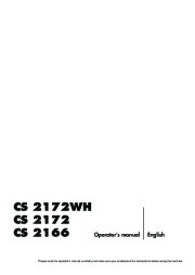 2009-2011 Husqvarna CS2172WH CS2166 Chainsaw Owners Manual, 2009,2010,2011 page 1