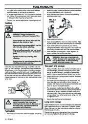 2009-2011 Husqvarna CS2172WH CS2166 Chainsaw Owners Manual, 2009,2010,2011 page 18