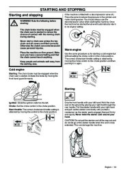 2009-2011 Husqvarna CS2172WH CS2166 Chainsaw Owners Manual, 2009,2010,2011 page 19