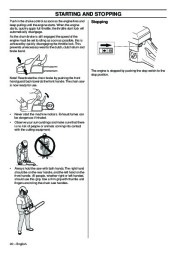 2009-2011 Husqvarna CS2172WH CS2166 Chainsaw Owners Manual, 2009,2010,2011 page 20