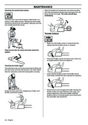 2009-2011 Husqvarna CS2172WH CS2166 Chainsaw Owners Manual, 2009,2010,2011 page 30