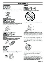 2009-2011 Husqvarna CS2172WH CS2166 Chainsaw Owners Manual, 2009,2010,2011 page 31