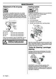 2009-2011 Husqvarna CS2172WH CS2166 Chainsaw Owners Manual, 2009,2010,2011 page 34