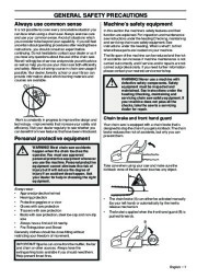 2009-2011 Husqvarna CS2172WH CS2166 Chainsaw Owners Manual, 2009,2010,2011 page 7