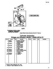 Toro 62925 5.5 hp Lawn Vacuum Parts Catalog, 2001 page 9