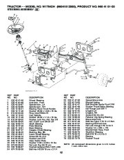 Weed Eater 96041012000 Lawn Tractor Parts List, 2010 page 12