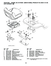 Weed Eater 96041012000 Lawn Tractor Parts List, 2010 page 13