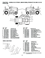 Weed Eater 96041012000 Lawn Tractor Parts List, 2010 page 2