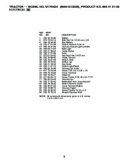 Weed Eater 96041012000 Lawn Tractor Parts List, 2010 page 5