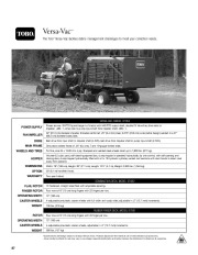 Toro Versa Vac Specs page 1