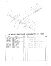 Toro 38580 Toro 828 1132 Power Shift Snowthrower Parts Catalog, 1992 page 3