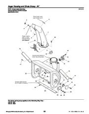 Simplicity 960 9 HP 1694435 1694439 Large Frame Two Stage Snow Blower Owners Manual page 18