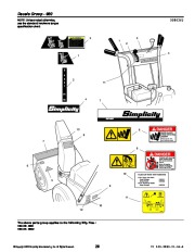 Simplicity 960 9 HP 1694435 1694439 Large Frame Two Stage Snow Blower Owners Manual page 26