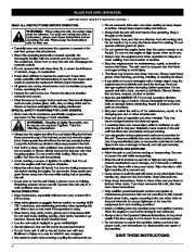 MTD Troy-Bilt TBE515 4 Cycle Lawn Edger Lawn Mower Owners Manual page 2