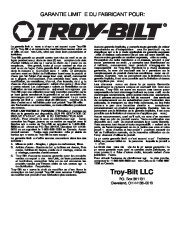 MTD Troy-Bilt TBE515 4 Cycle Lawn Edger Lawn Mower Owners Manual page 32