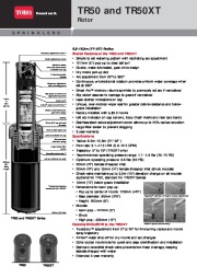 Toro TR50 And TR50XT Brochure 200 2772 Catalog page 1