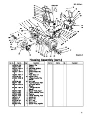 Toro 38559 Toro 1028 Power Shift Snowthrower Parts Catalog, 1999 page 5