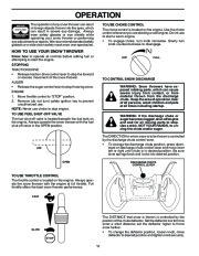 Husqvarna 8024ST Snow Blower Owners Manual, 2002,2003,2004,2005,2006,2007,2008,2009 page 10