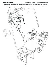 Husqvarna 8024ST Snow Blower Owners Manual, 2002,2003,2004,2005,2006,2007,2008,2009 page 22