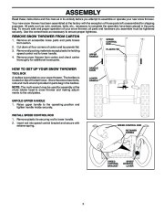 Husqvarna 8024ST Snow Blower Owners Manual, 2002,2003,2004,2005,2006,2007,2008,2009 page 5