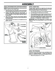 Husqvarna 8024ST Snow Blower Owners Manual, 2002,2003,2004,2005,2006,2007,2008,2009 page 7