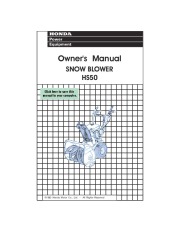 Honda HS50 Snow Blower Owners Manual page 1