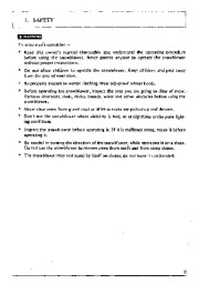 Honda HS50 Snow Blower Owners Manual page 4