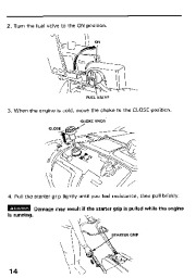 Honda HS521 Snow Blower Owners Manual page 15