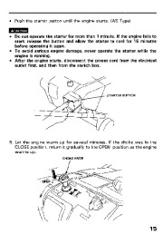 Honda HS521 Snow Blower Owners Manual page 16