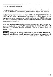 Honda HS521 Snow Blower Owners Manual page 20