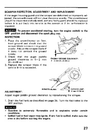 Honda HS521 Snow Blower Owners Manual page 28