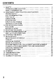 Honda HS521 Snow Blower Owners Manual page 3