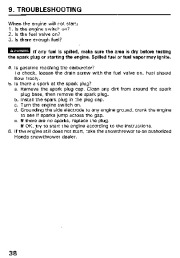 Honda HS521 Snow Blower Owners Manual page 39