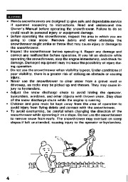 Honda HS521 Snow Blower Owners Manual page 5