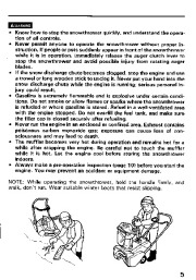 Honda HS521 Snow Blower Owners Manual page 6