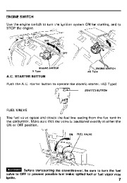 Honda HS521 Snow Blower Owners Manual page 8