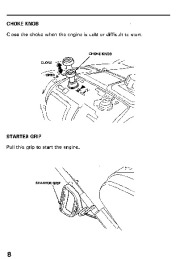 Honda HS521 Snow Blower Owners Manual page 9