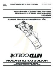 MTD Gold 900 Series 21 Inch Self Propelled Rotary Lawn Mower Owners Manual page 40