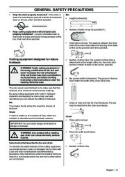 2001-2010 Husqvarna 385XP 385XPG 390XP 390XPG Chainsaw Owners Manual, 2001,2002,2003,2004,2005,2006,2007,2008,2009,2010 page 11