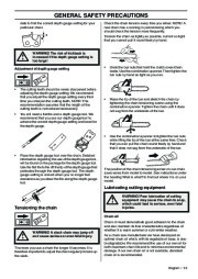 2001-2010 Husqvarna 385XP 385XPG 390XP 390XPG Chainsaw Owners Manual, 2001,2002,2003,2004,2005,2006,2007,2008,2009,2010 page 13