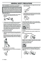 2001-2010 Husqvarna 385XP 385XPG 390XP 390XPG Chainsaw Owners Manual, 2001,2002,2003,2004,2005,2006,2007,2008,2009,2010 page 14