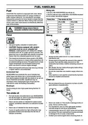 2001-2010 Husqvarna 385XP 385XPG 390XP 390XPG Chainsaw Owners Manual, 2001,2002,2003,2004,2005,2006,2007,2008,2009,2010 page 17