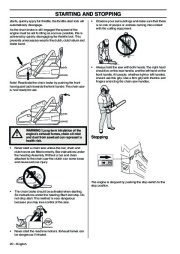 2001-2010 Husqvarna 385XP 385XPG 390XP 390XPG Chainsaw Owners Manual, 2001,2002,2003,2004,2005,2006,2007,2008,2009,2010 page 20