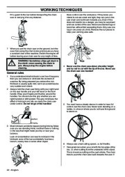 2001-2010 Husqvarna 385XP 385XPG 390XP 390XPG Chainsaw Owners Manual, 2001,2002,2003,2004,2005,2006,2007,2008,2009,2010 page 22