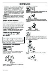 2001-2010 Husqvarna 385XP 385XPG 390XP 390XPG Chainsaw Owners Manual, 2001,2002,2003,2004,2005,2006,2007,2008,2009,2010 page 32