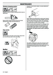 2001-2010 Husqvarna 385XP 385XPG 390XP 390XPG Chainsaw Owners Manual, 2001,2002,2003,2004,2005,2006,2007,2008,2009,2010 page 34