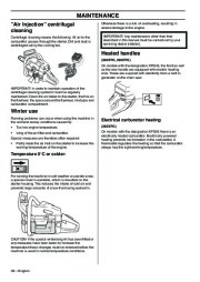 2001-2010 Husqvarna 385XP 385XPG 390XP 390XPG Chainsaw Owners Manual, 2001,2002,2003,2004,2005,2006,2007,2008,2009,2010 page 38