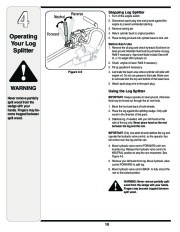 MTD 5DM Series Log Splitter Lawn Mower Owners Manual page 10