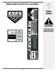 MTD 5DM Series Log Splitter Lawn Mower Owners Manual page 3